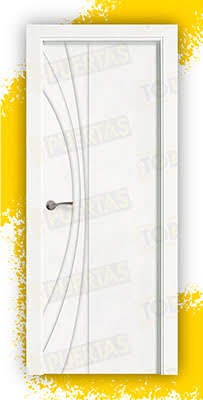 Puerta Block Maciza Lacada Blanca Mod. Raipur