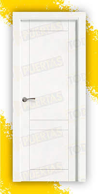 Puerta Block Maciza Lacada Blanca Mod. Songo