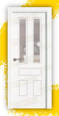 Puerta Block Maciza Lacada Blanca Mod. Suva V2