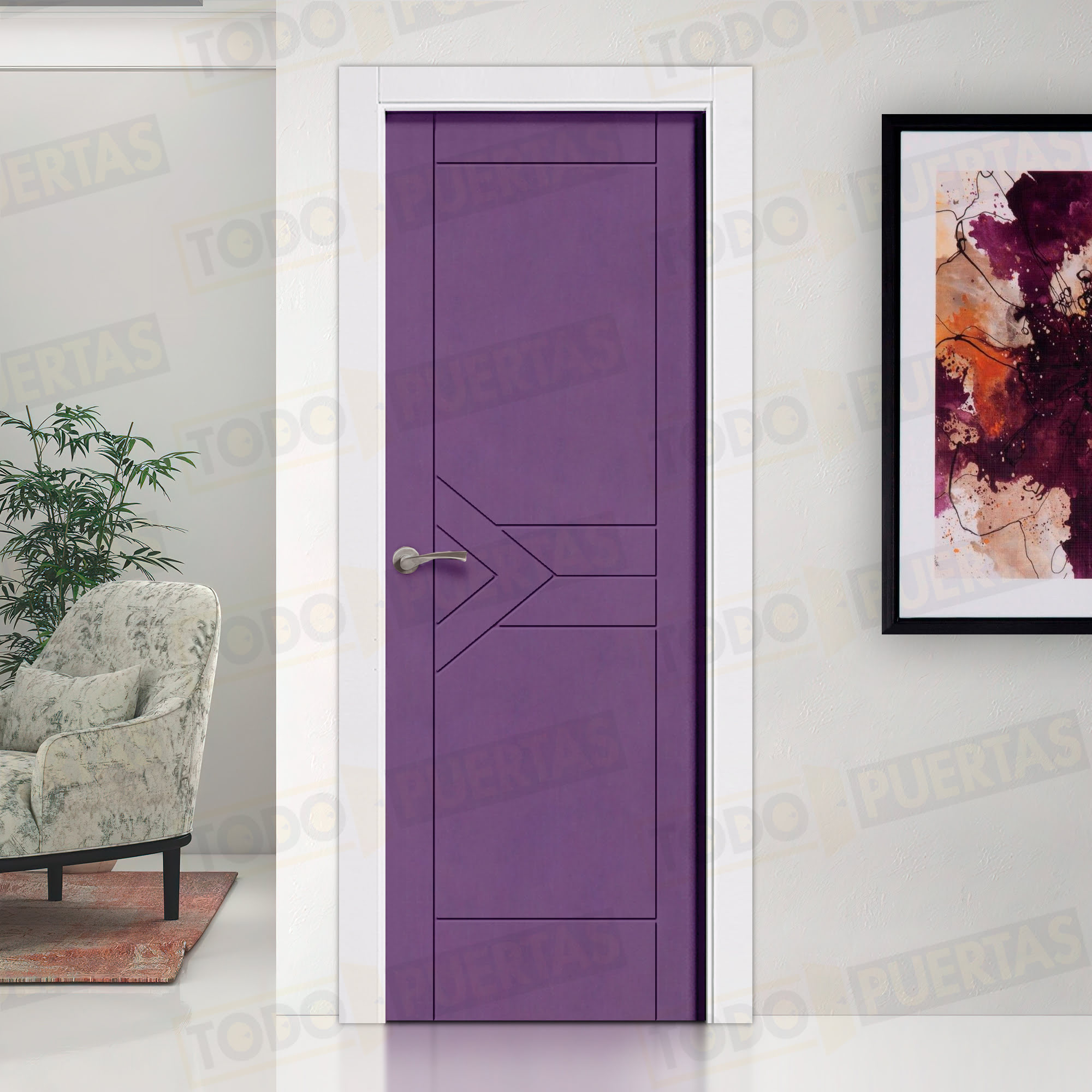 Puerta Block Maciza ColorLac4005 Mod. Sima