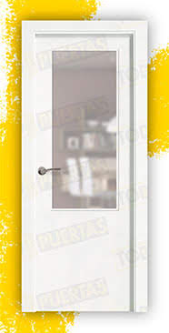 Puerta Block Aligerada Blanca Mod. Kenia ZV1
