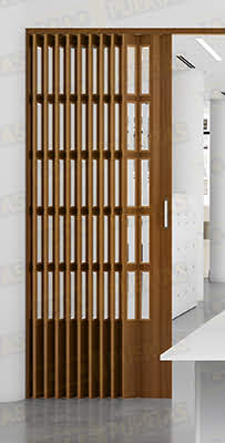 Puerta Plegable 300 cm Alto PVC Niza Vidrio Orgánico (Tipo Metacrilato)