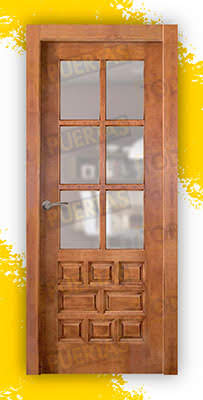 Puerta Block Madera Maciza Mod. Castellana Teñida ZV6