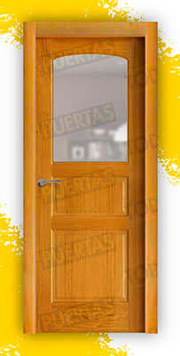 Puerta Block Madera Maciza Mod. Fontán Miel ZV1