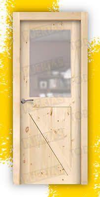 Puerta Granero Block Madera Mod. GR001 V1Z (CRUDO)