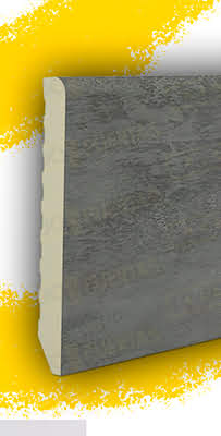 Pack 10 Rodapiés (22 metros) Cemento Melamina