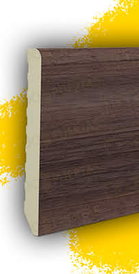 Pack 10 Rodapiés (22 metros) Nogal Chambord Mate Melamina