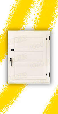 Ventana de Madera Natural de Iroko Mod. Huesca V1 3C Lacada