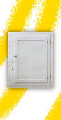 Ventana de Madera Natural de Pino Mod. Huelva V1 Lacada
